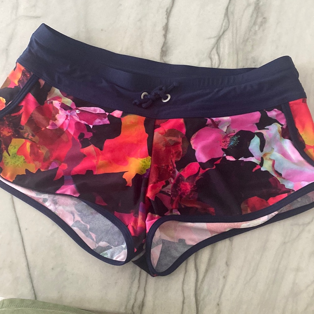Athleta swim shorties with built in bikini